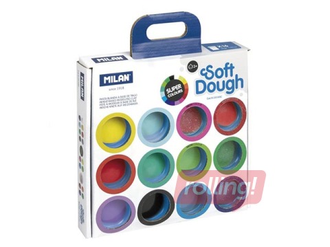 Soft Dough assorted colours Milan, 16 colours