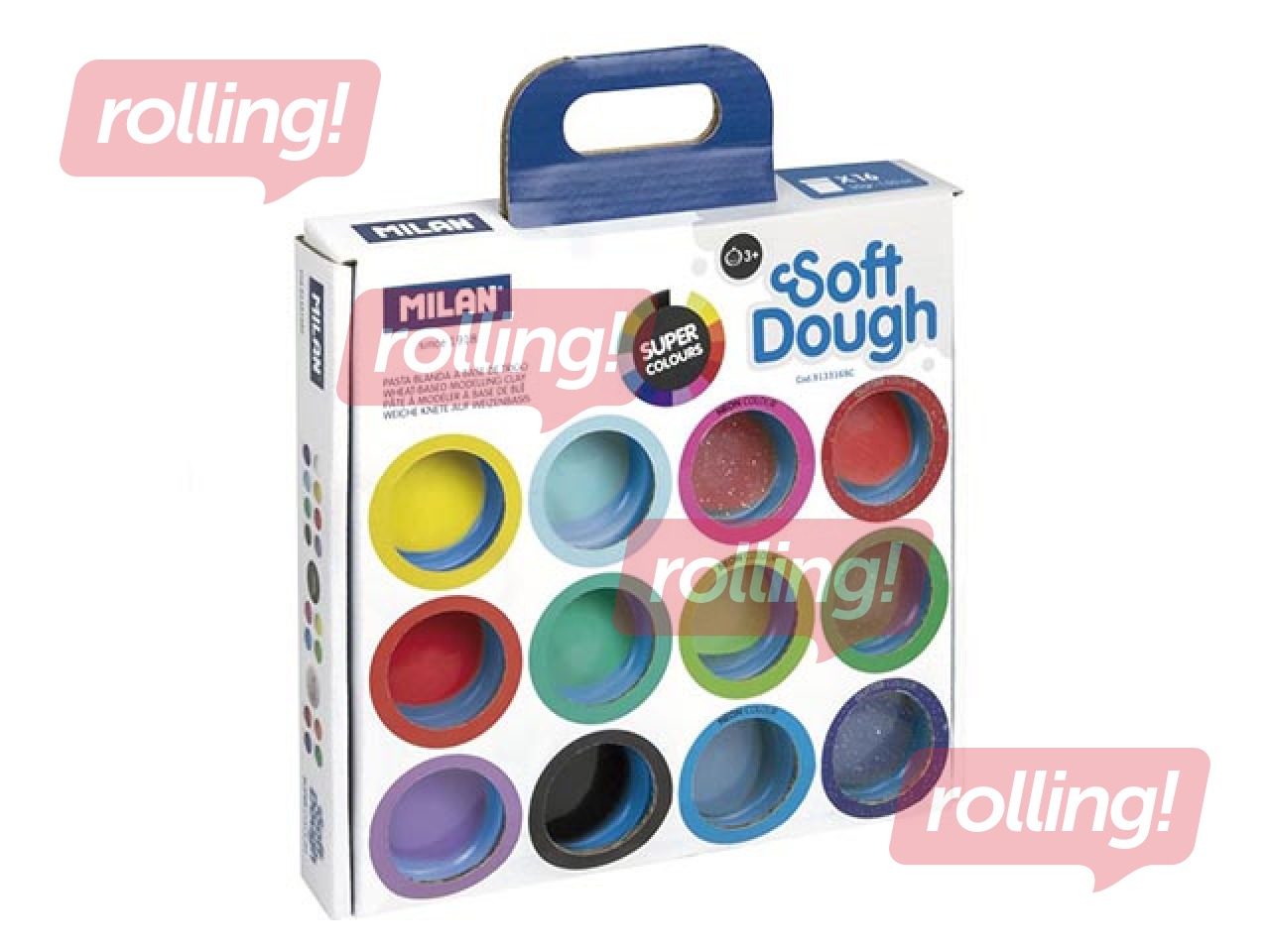 Soft Dough assortii värvid Milan, 16 värvi