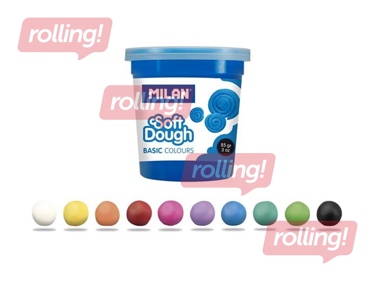 Plastilīna - modelēšanas masas komplekts Milan, 10 krāsas