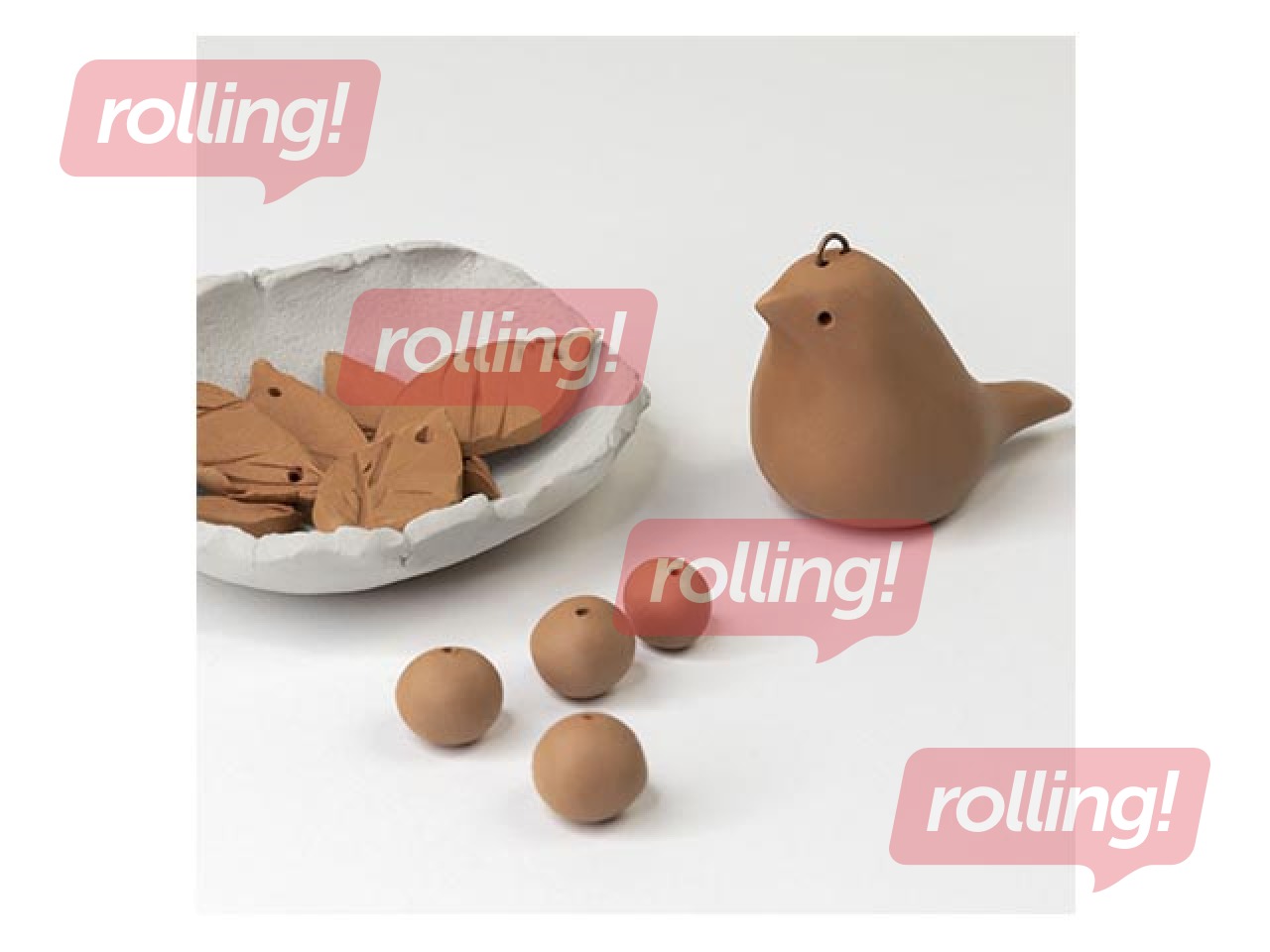 Õhkkuiv looduslik savi Milano, terrakota, 400 g