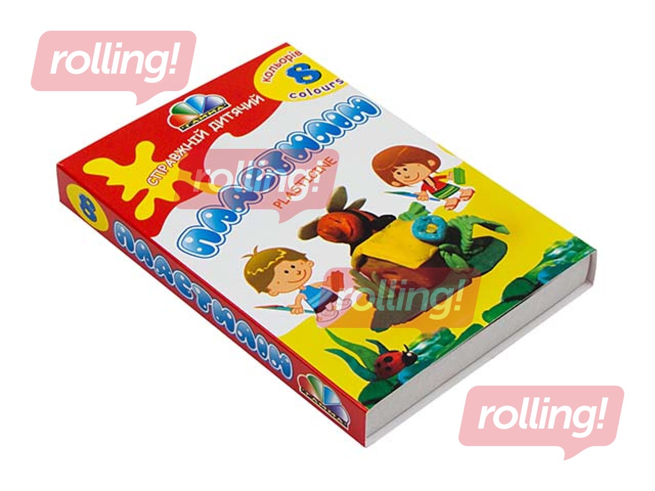 Пластилин Gamma с ножом, 8 цветов