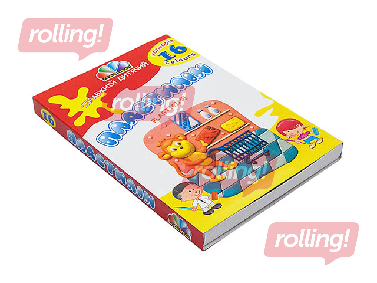 Plasticine Gamma with modelling tool, 16 colors