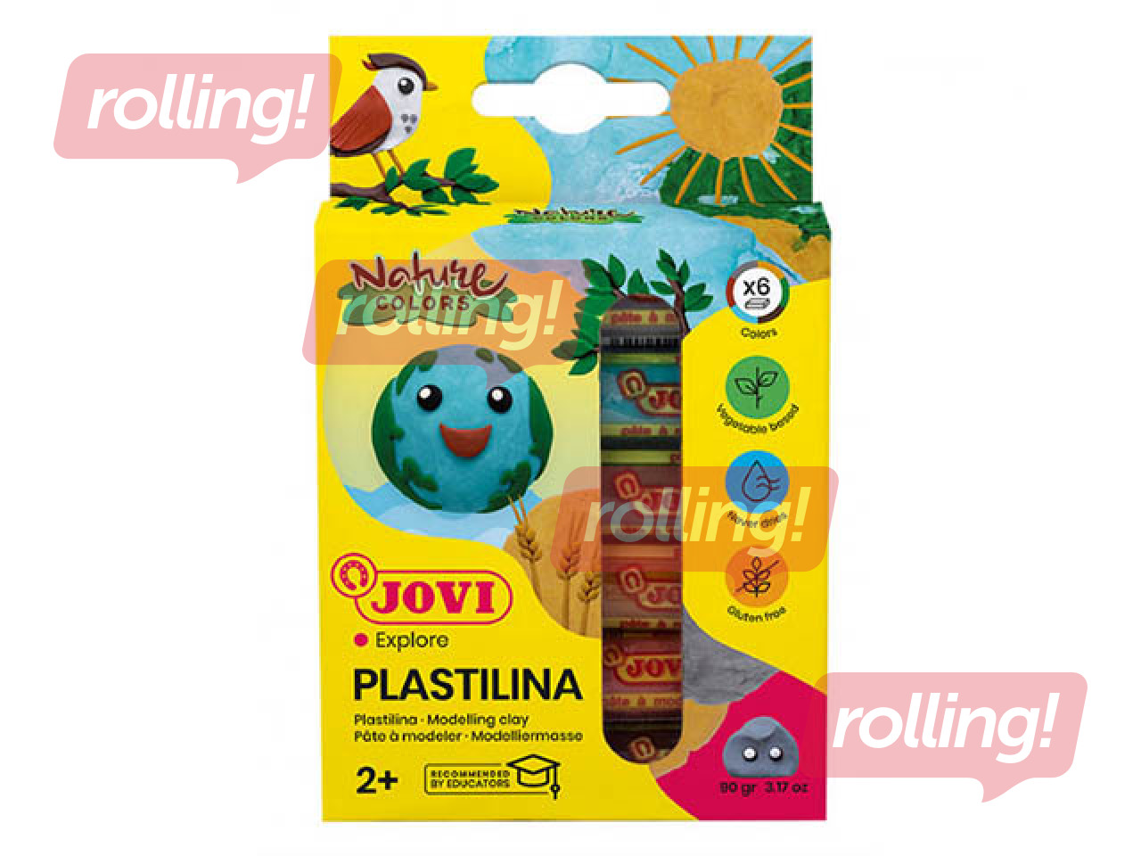 Plastiliin Jovi Nature colors, 6 värvi