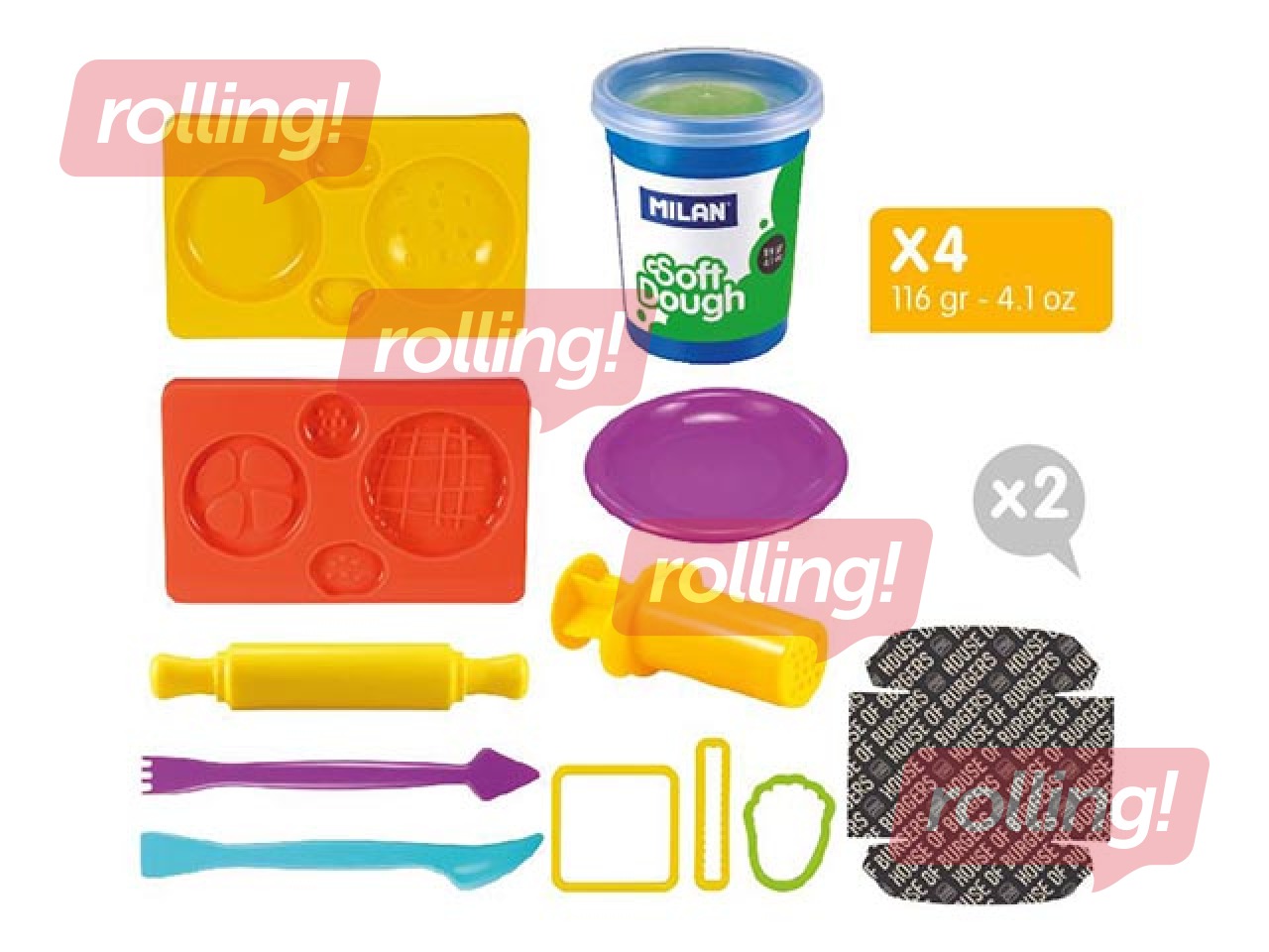 Plastilīna - modelēšanas masas komplekts Milan, 