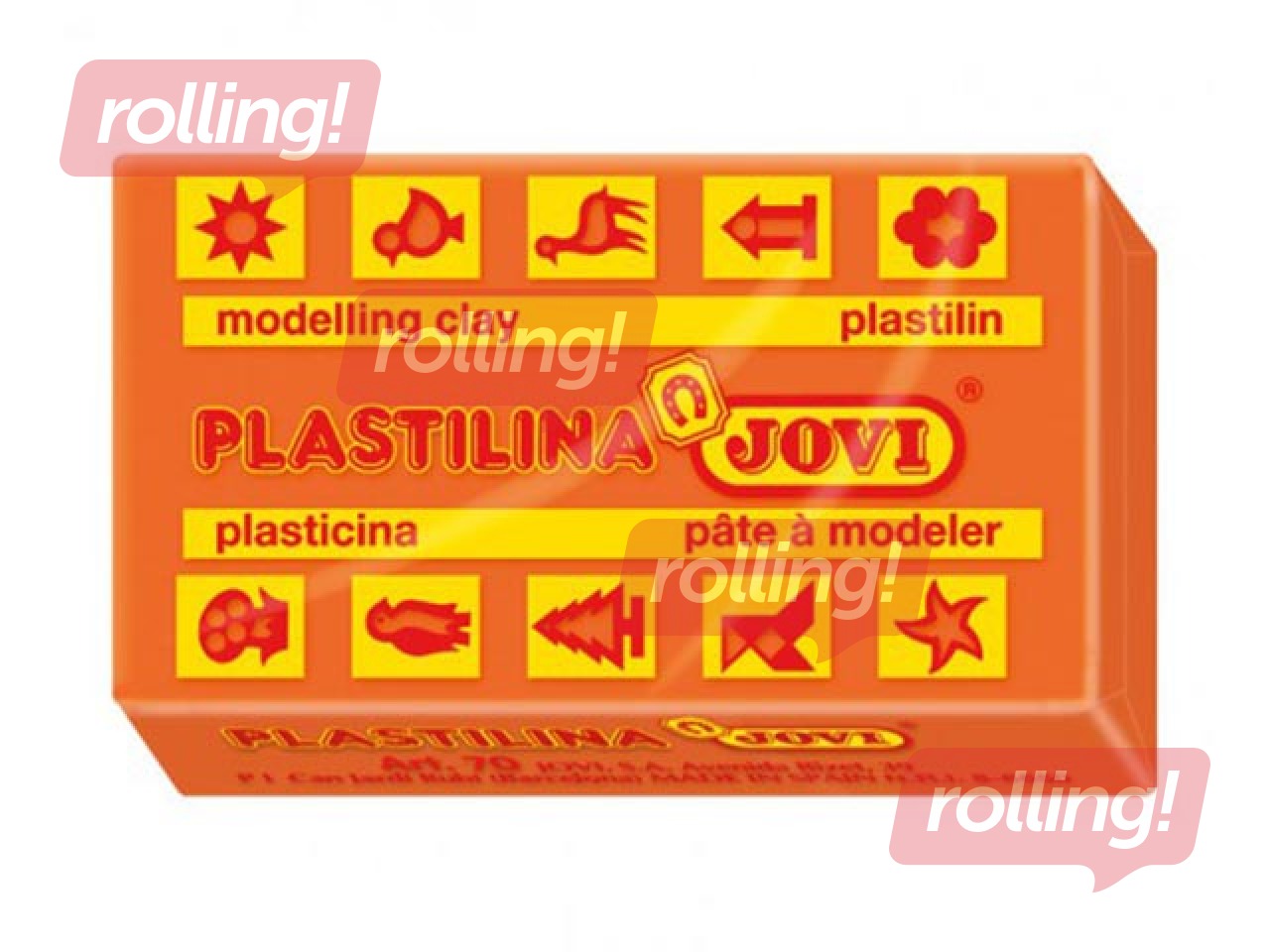 Plastiliin Jovi, 50 g. oranž