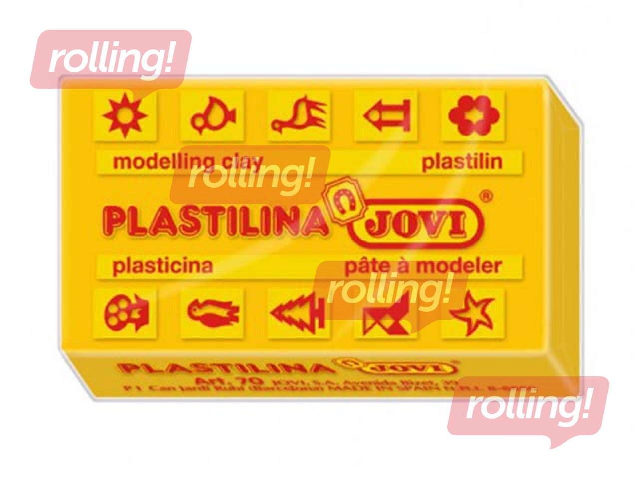 Plastiliin Jovi, 50 g, kollane