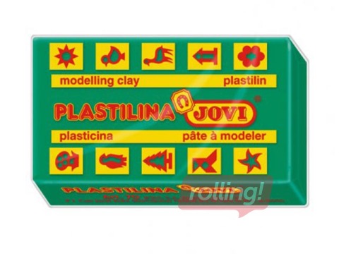 Plasticine Jovi, 50g, dark green