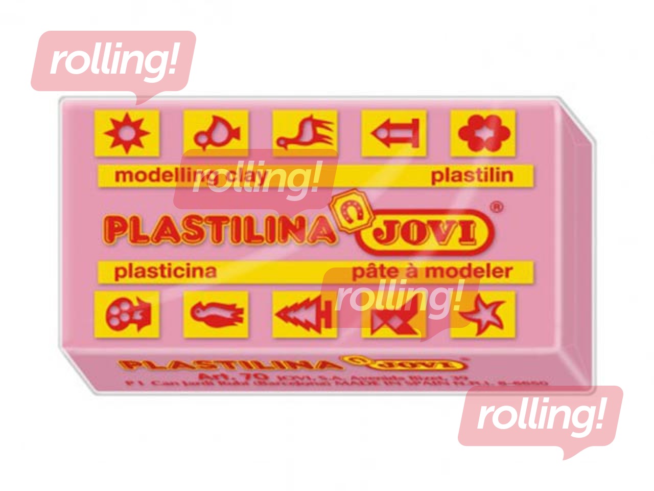 Plastiliin Jovi, 50 g.roosa
