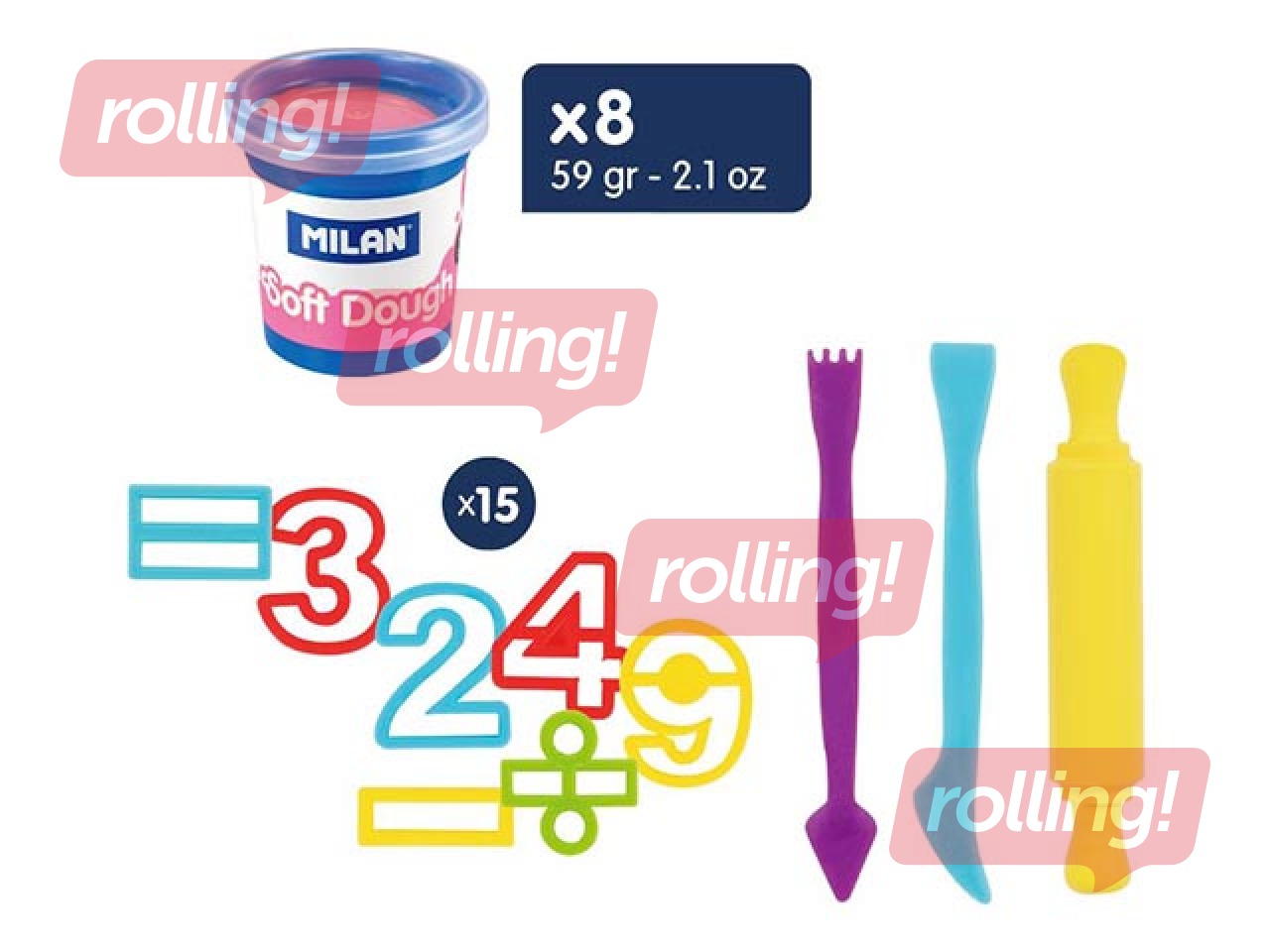 Plastilīna - modelēšanas masas komplekts 