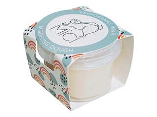 Play dough Mīci 120g, white color