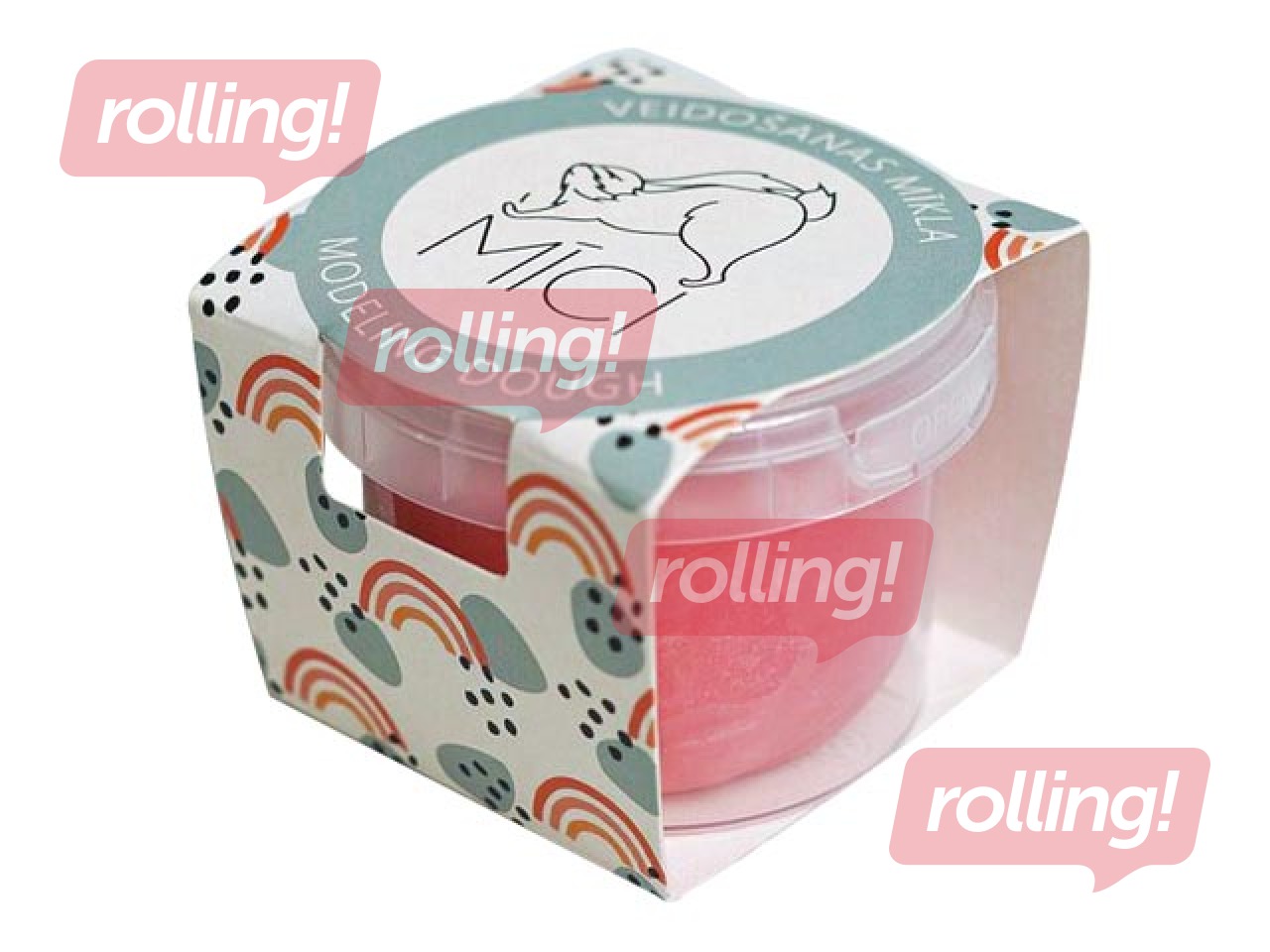 Play dough Mīci 120g, pink color