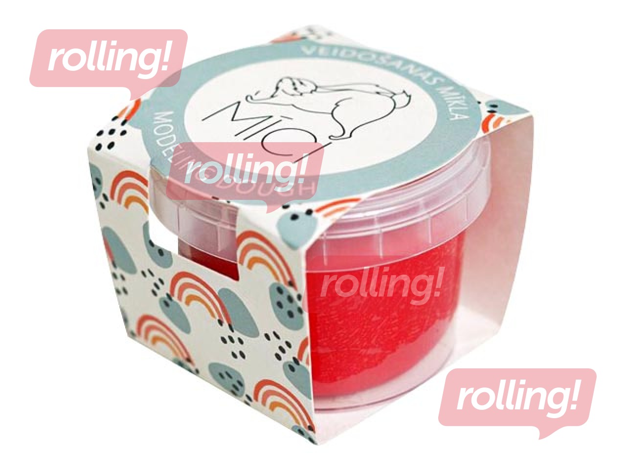 Plastiliin Mīci 120 g, punane