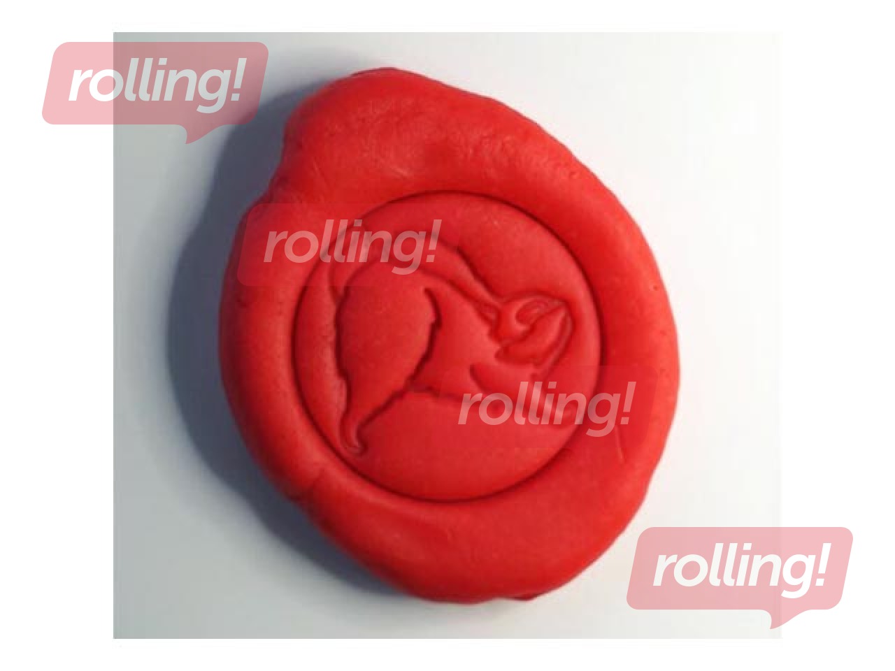 Plastilīns - modelēšanas masa Mīci, 120g, sarkana krāsa