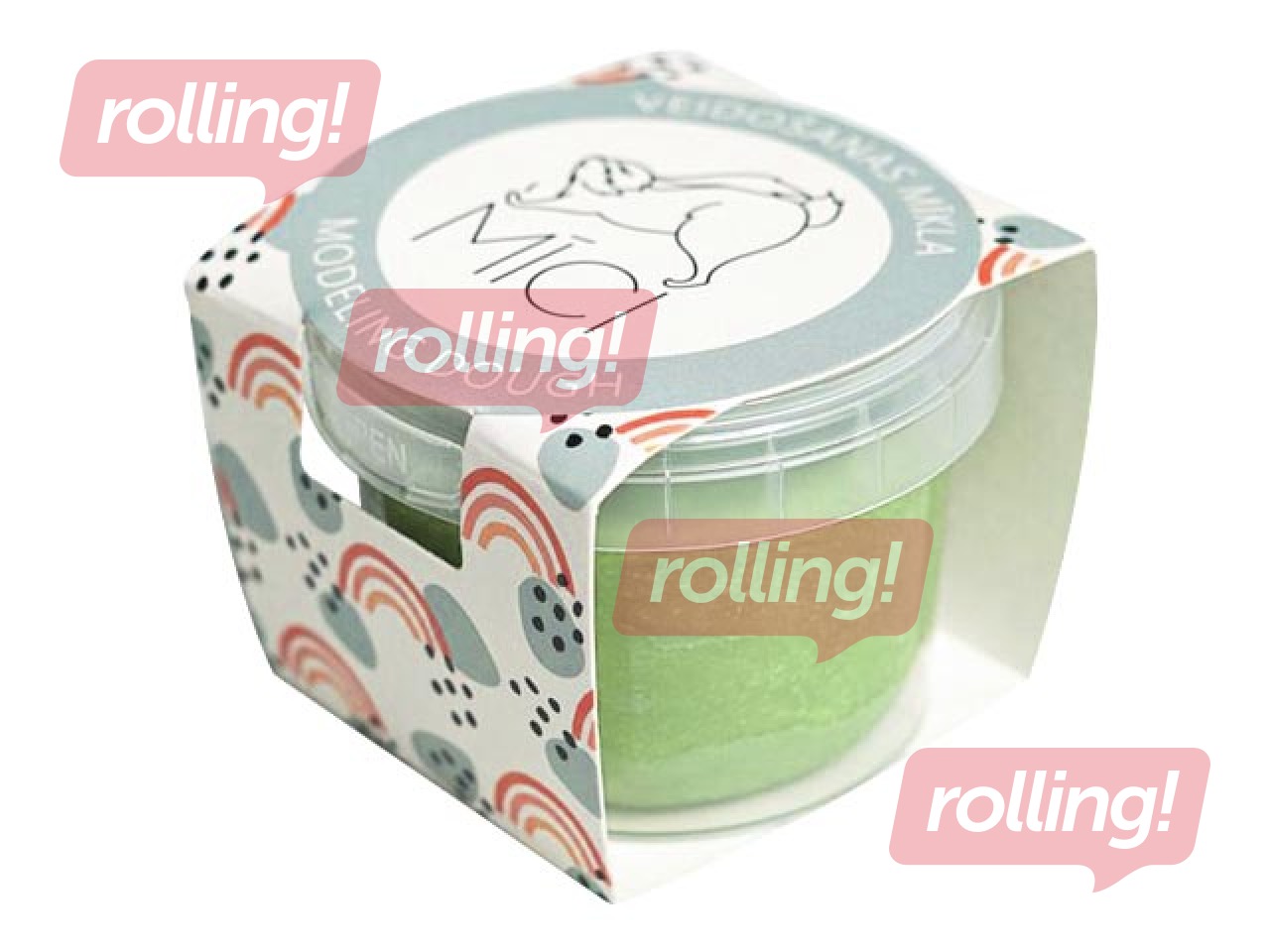 Пластилин - масa для лепки Mīci, 120g, светло-зеленый цвет