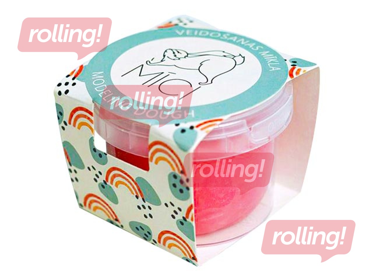 Play dough Mīci 120g, bright pink color