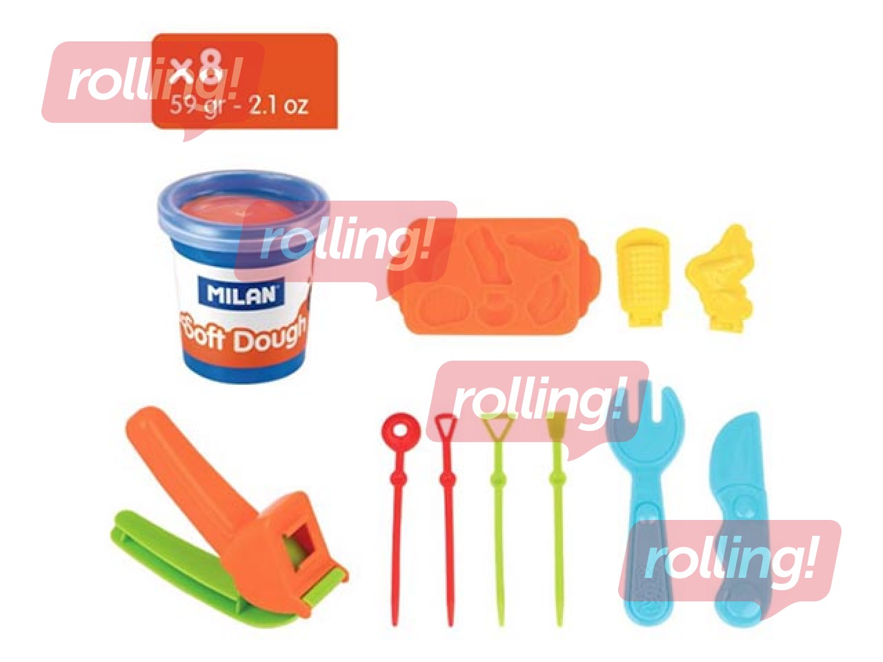 Soft Dough kit with tools Milan Barbecue