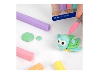 Modelleerimissavi pulgad Milan, 6 pastellvärvi