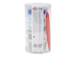 Набор для лепки из глины и камня, синий, зелёный