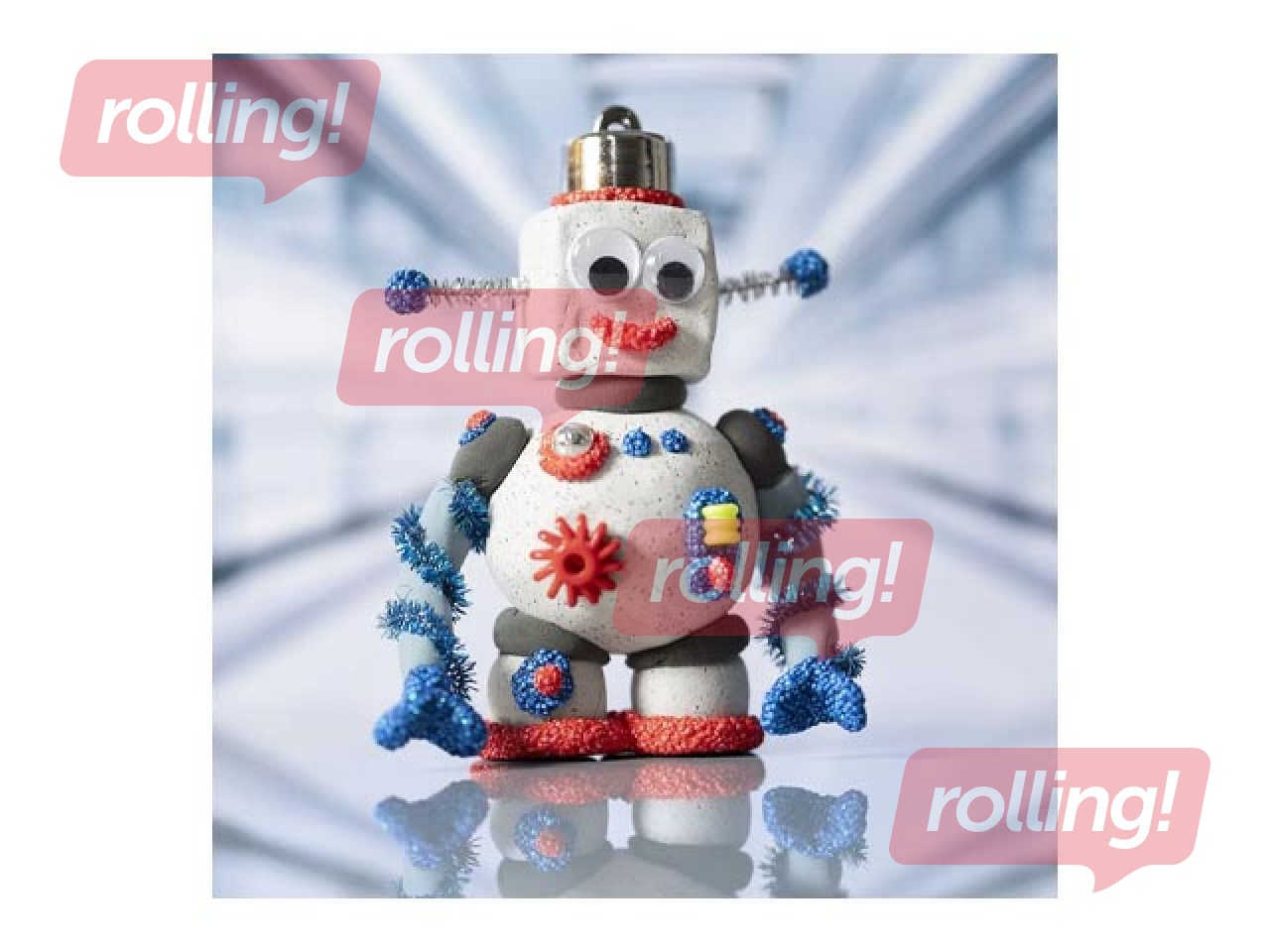 Набор для лепки из глины и камня, синий, зелёный