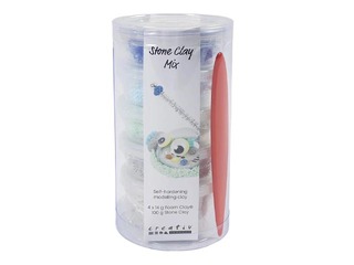 Vormimissavi ja kivisavi segu, sinine, roheline