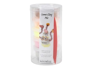 Modelling clay-stone mix, red, orange