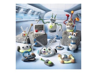 Смесь лепного и каменного пластилина, красная, оранжевая