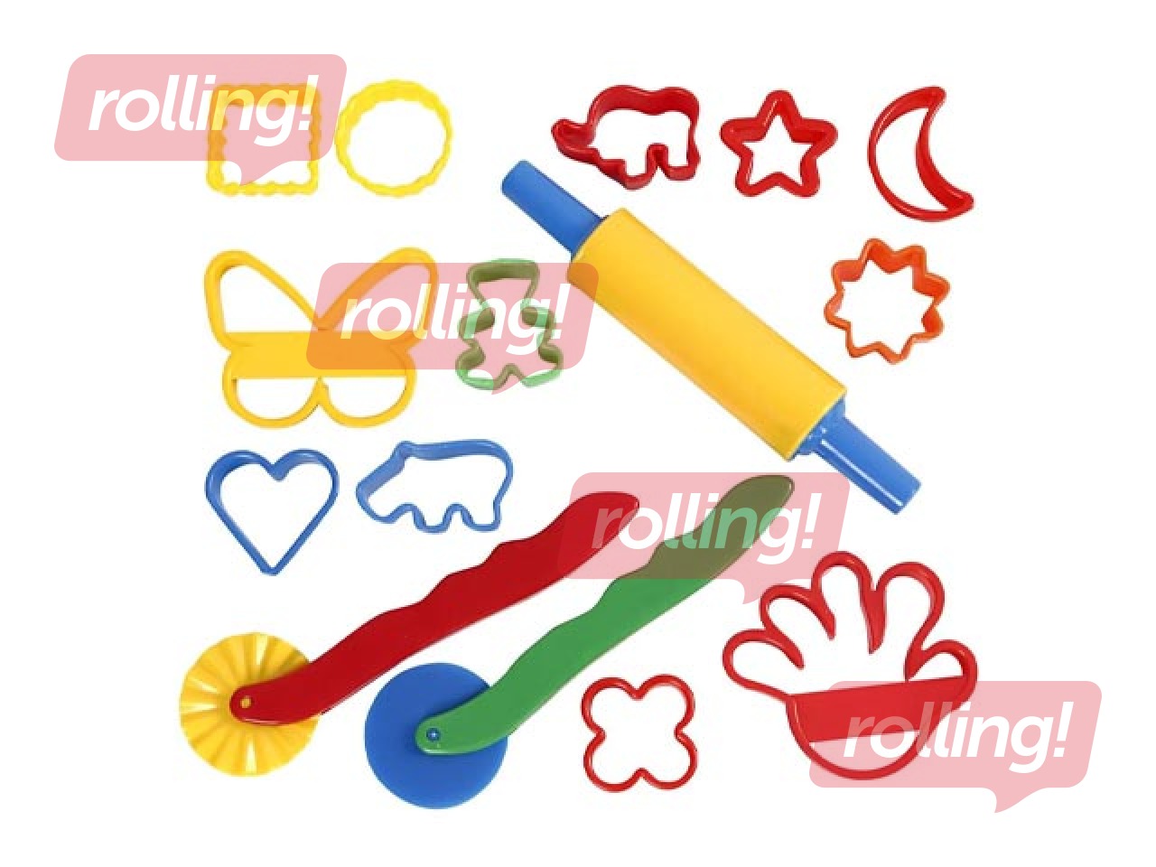 Plastiliinivormide komplekt, erinevad värvid, 15 tk.