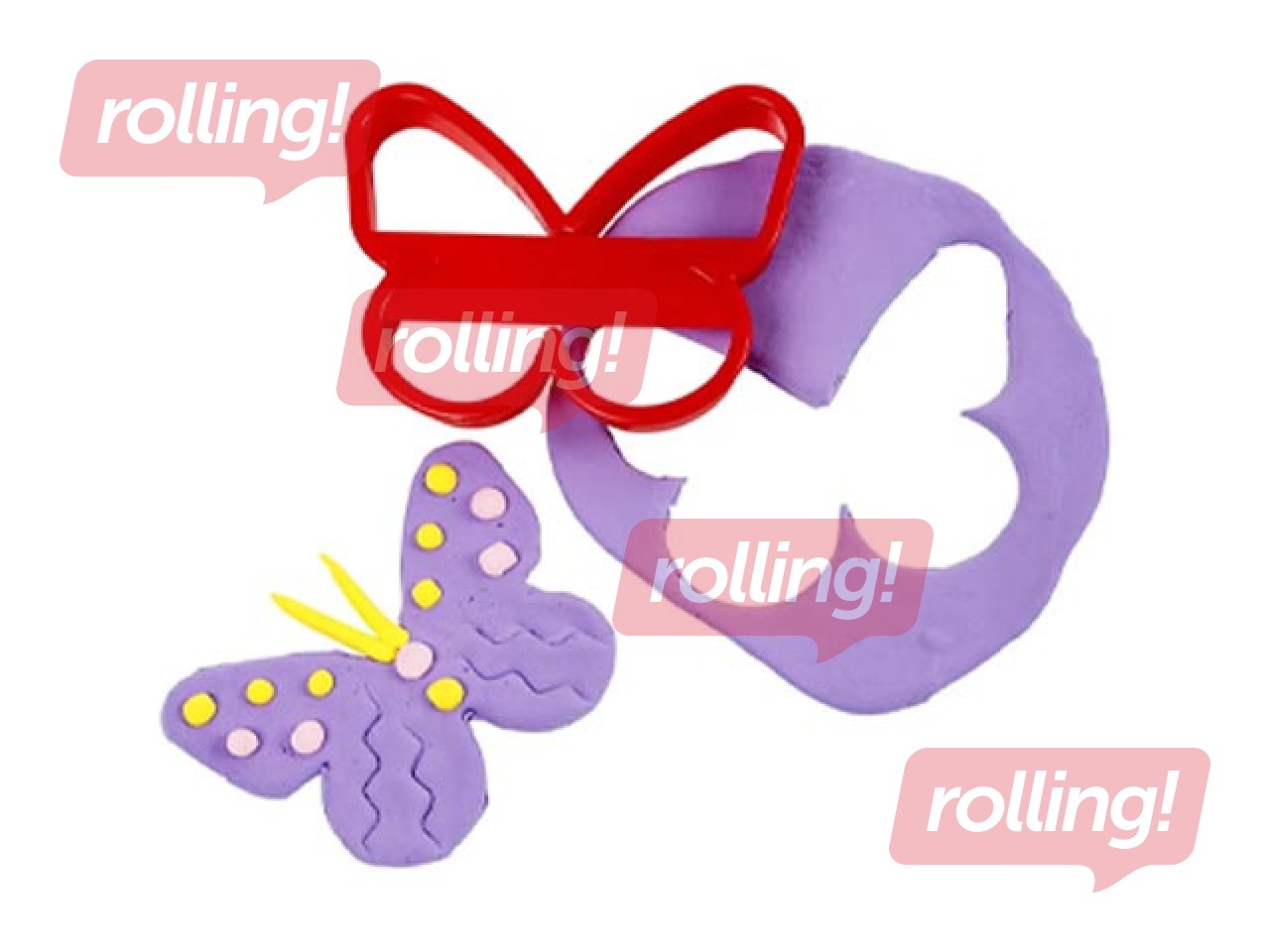 Plastilīna formiņu komplekts, dažādas krāsas, 15 gab.