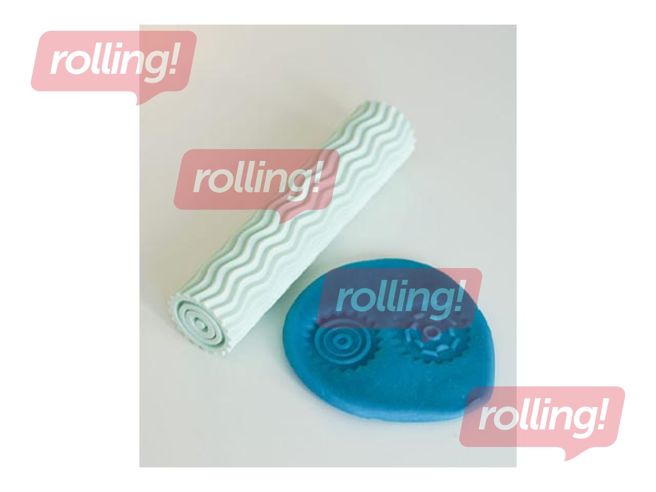 Rullik lainelise reljeefi loomiseks Mīci, pastellsinine