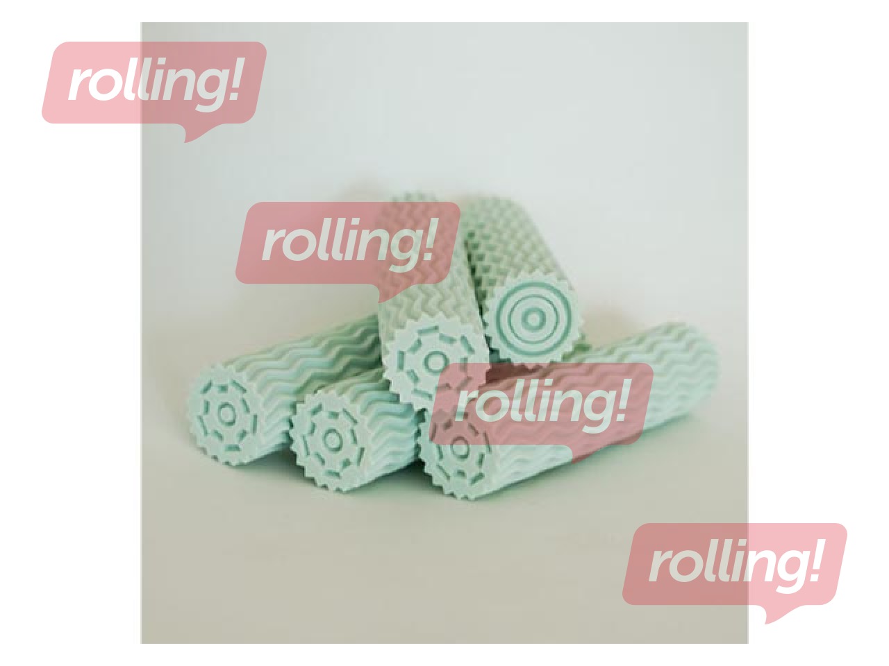 Rullik lainelise reljeefi loomiseks Mīci, pastellsinine