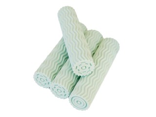 Wave texture roller Mīci, pastel blue