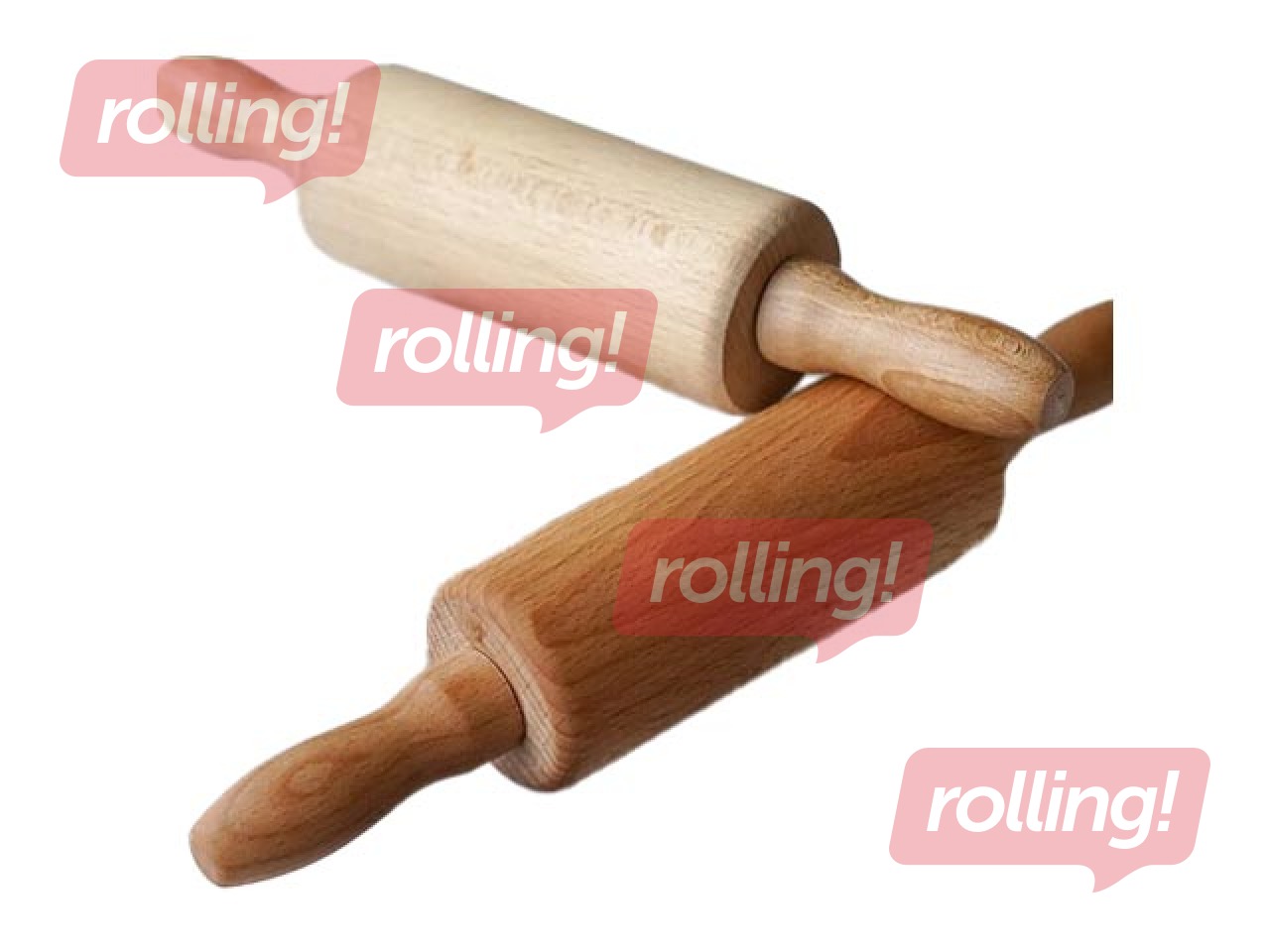 Puidust rullik käepidemetega Mīci