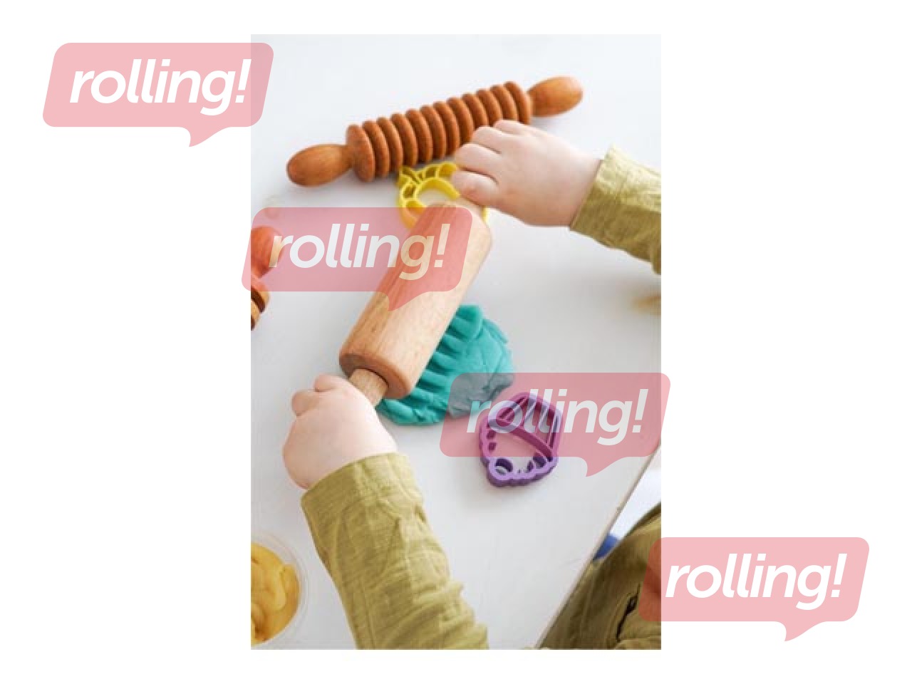 Puidust rullik käepidemetega Mīci