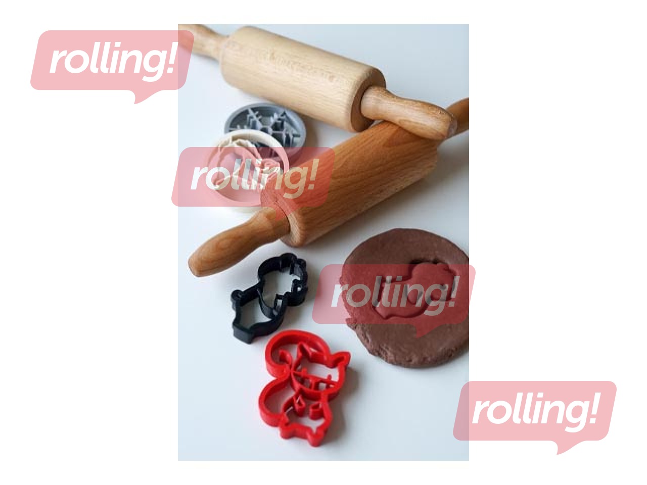 Puidust rullik käepidemetega Mīci