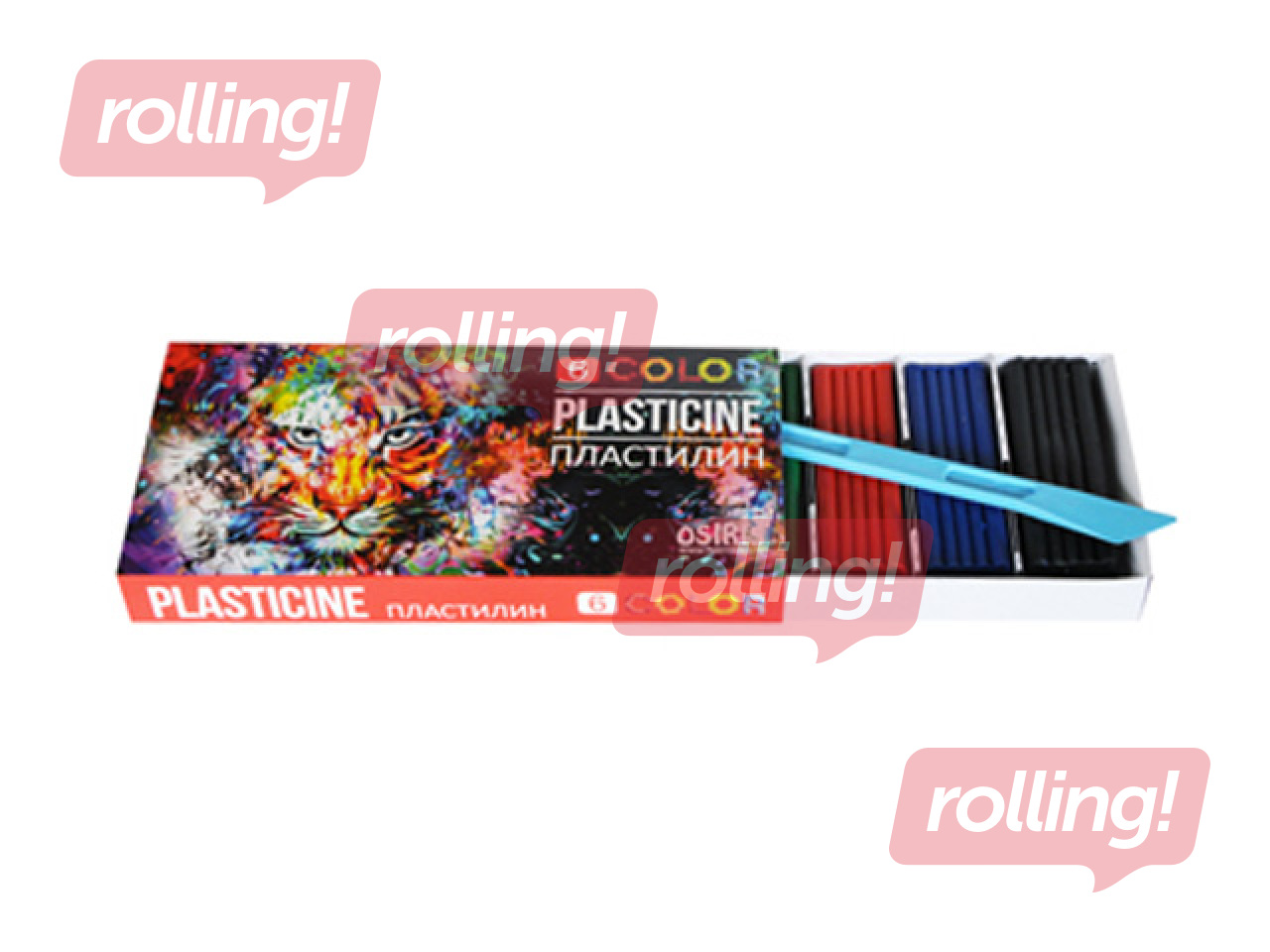 Plasticine Osiris with knife, 6 colours