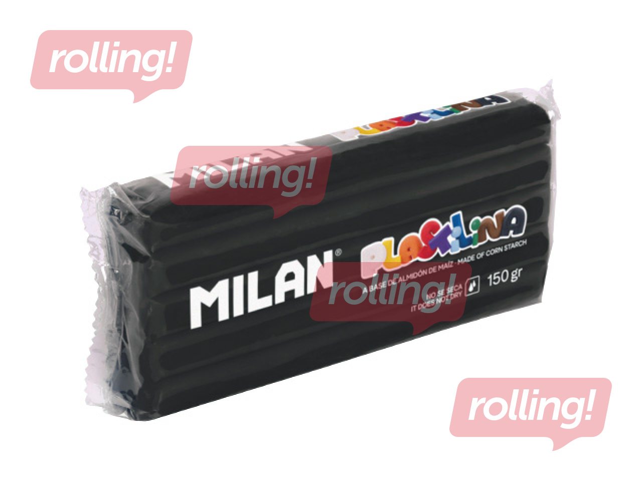 Modelling clay Milan, 150g, black