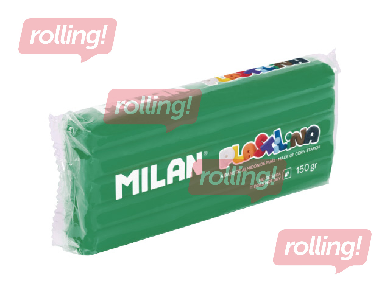 Plastiliin Milan, 150g, roheline