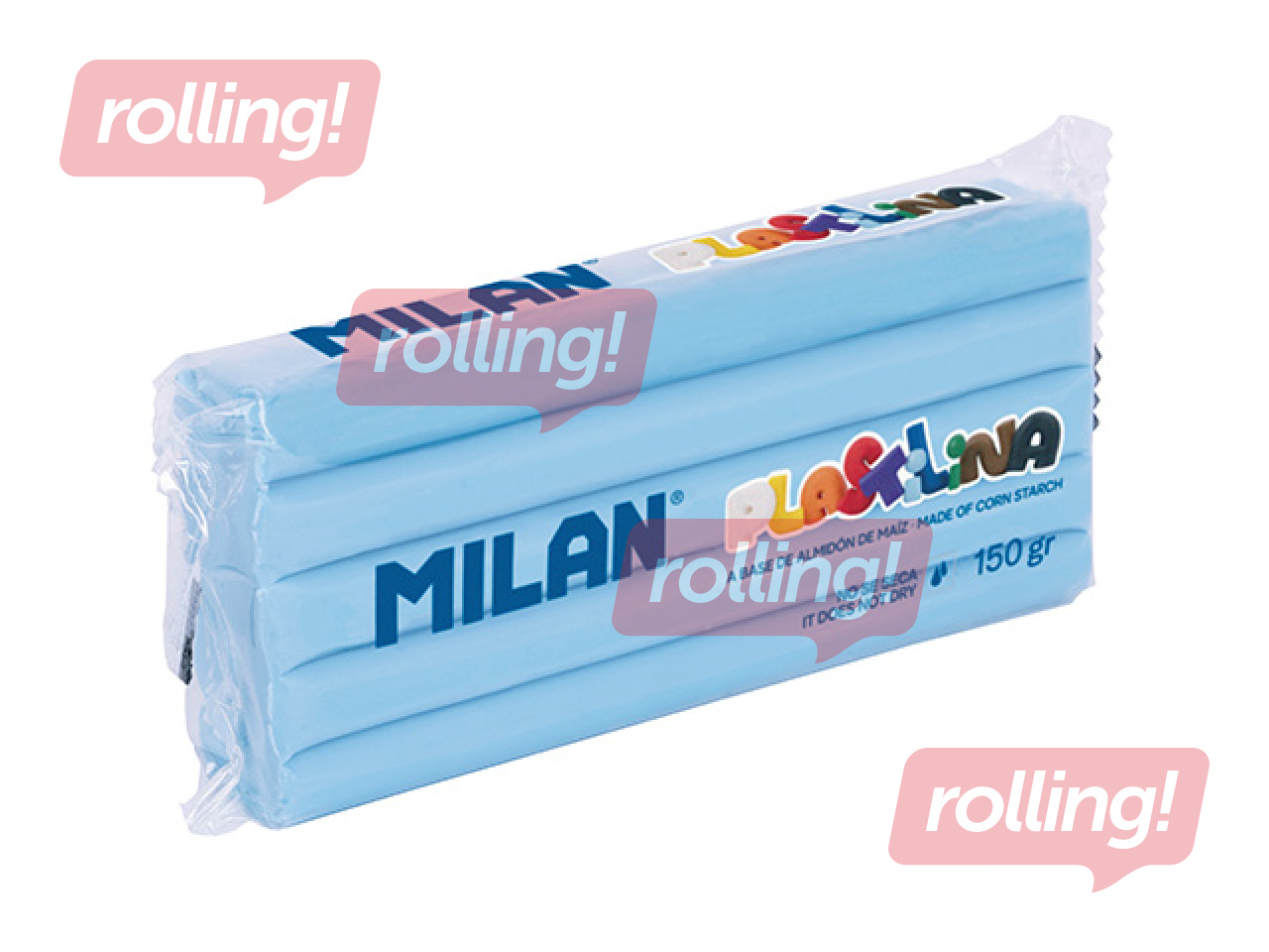 Plastiliin Milan, 150g, helesinine