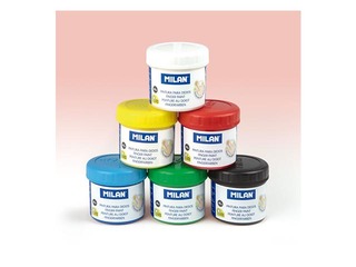 Finger paint Milan, 40ml, 6 pots colours 