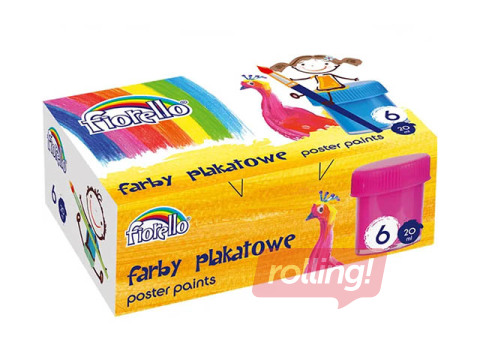 Guaššvärvid Fiorello, 20ml, 6 värvi