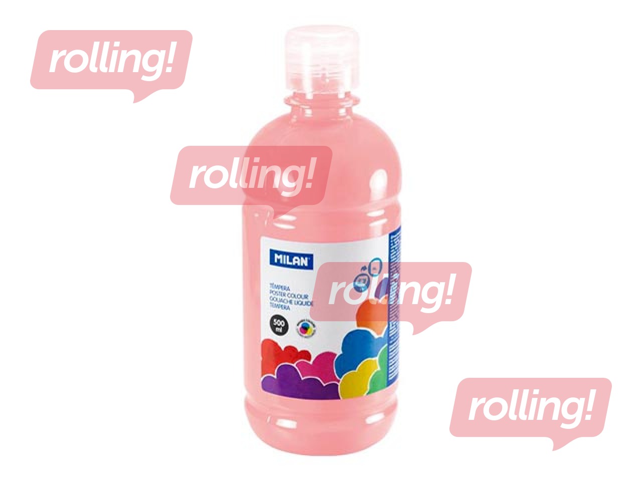 Plakativärv Milan, heleroosa, 500ml