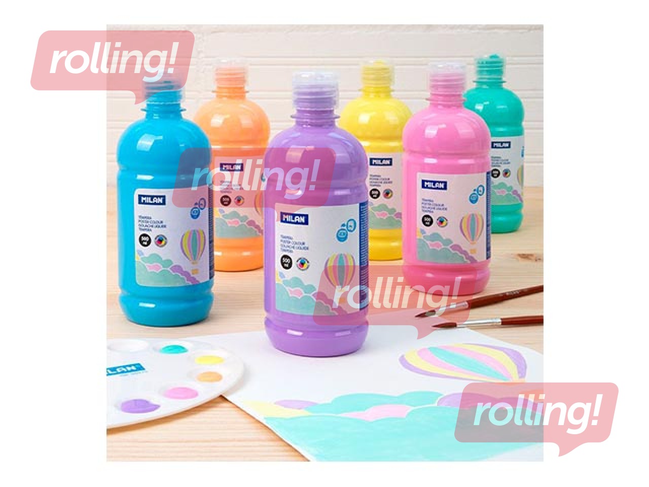 Guaša Milan, gaiši rozā, 500ml