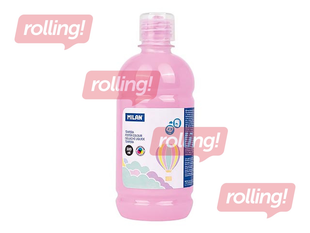 Plakativärv Milan, pastelne roosa, 500ml