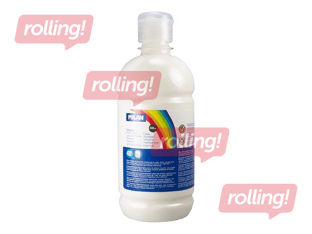 Гуашь Мilan, белый, 500мл