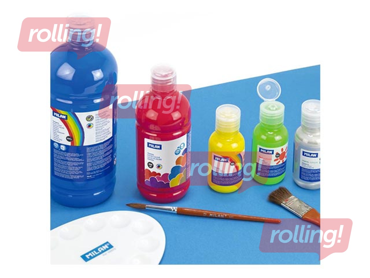 Plakativärvid Milan, 125 ml, 6 värvi