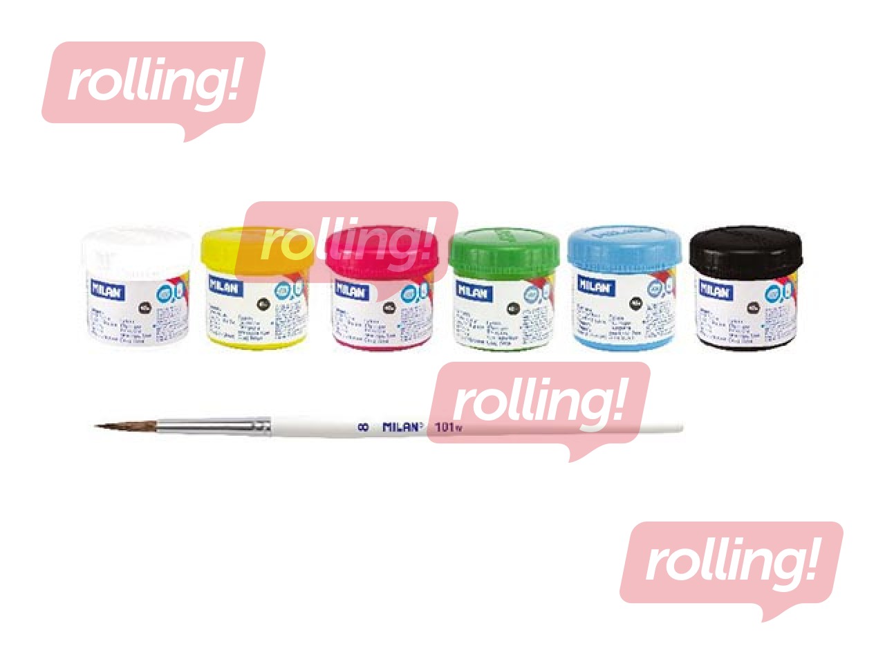 Poster paint Milan, 40ml, 6 colours