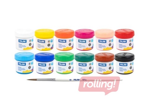 Plakativärv Milan, 40ml, 12 erinevat värvi