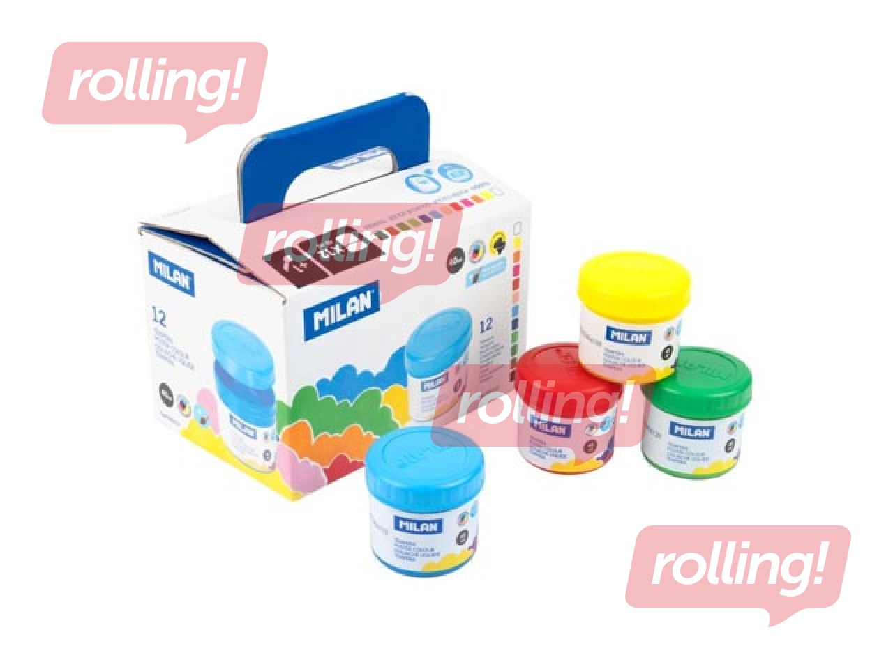 Plakativärv Milan, 40ml, 12 erinevat värvi