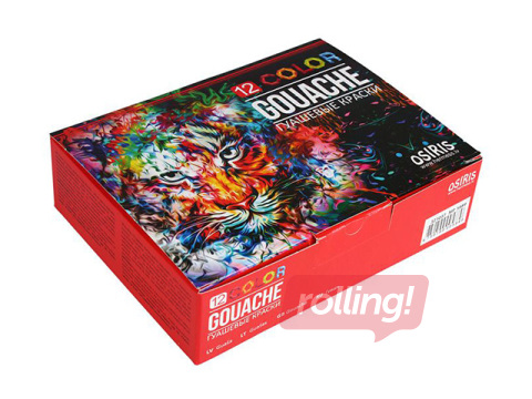 Guaššvärvid Osiris, 20ml, 12 värvi