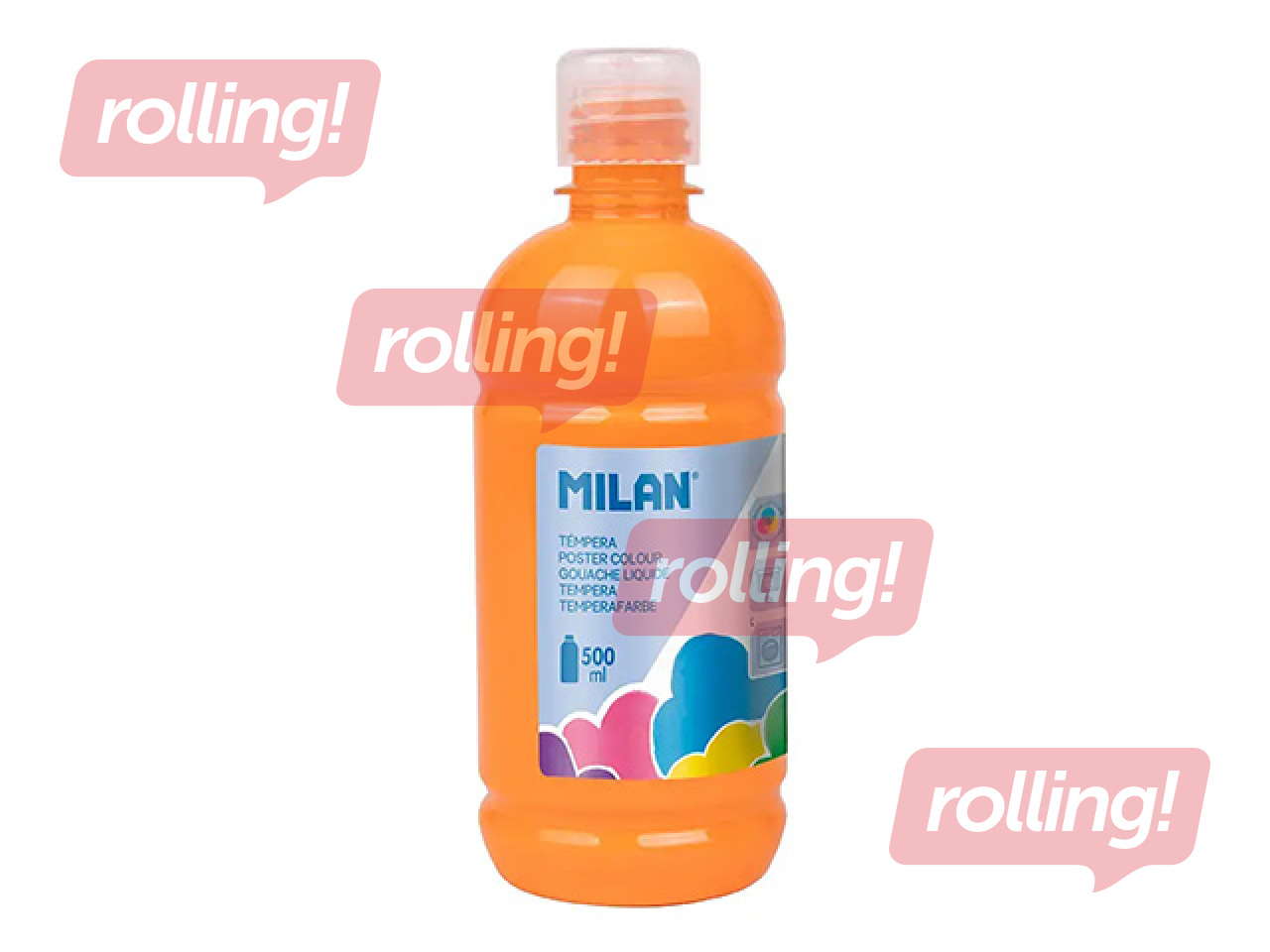 Guašš Milan, oranž, 500ml